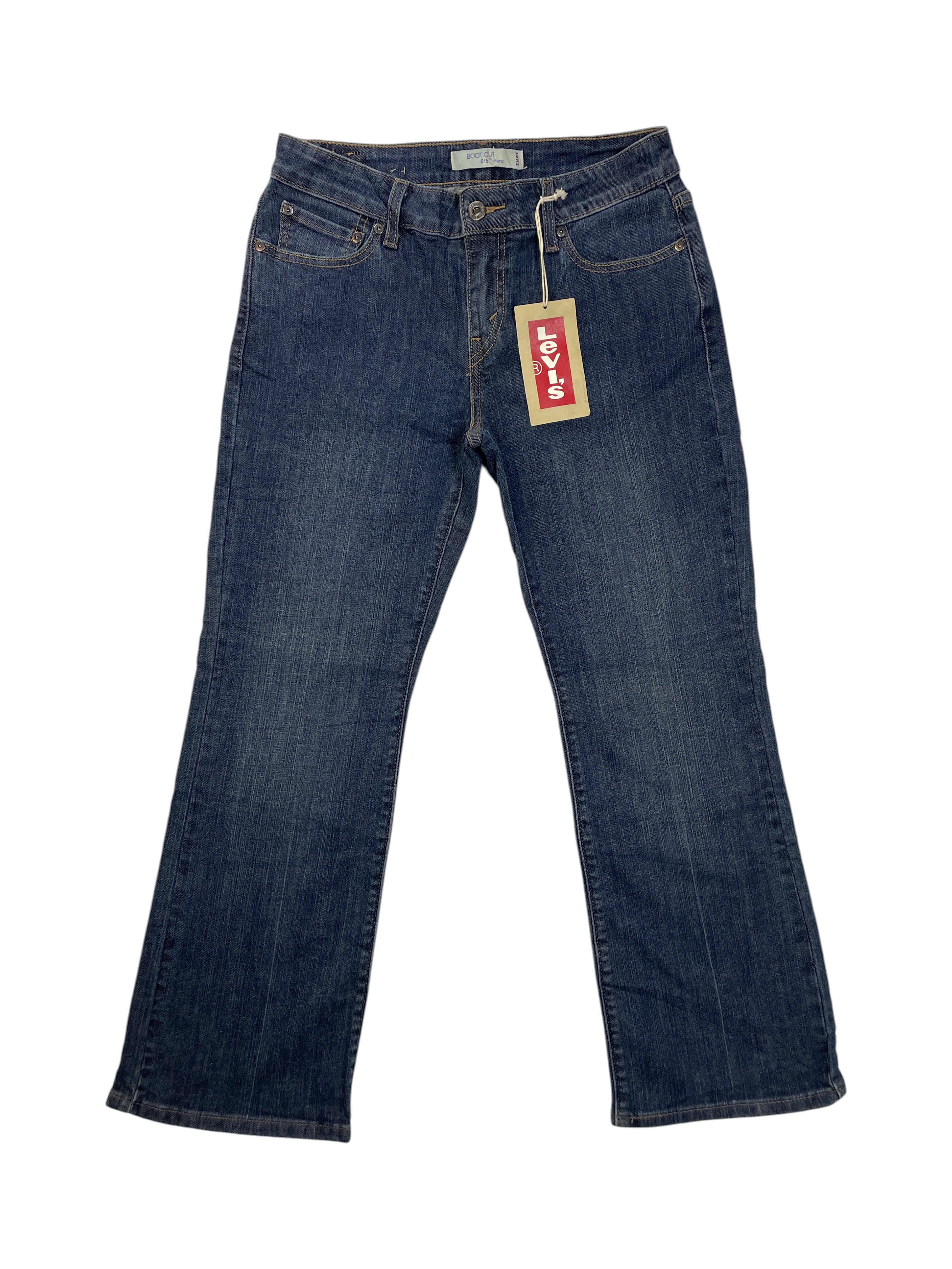 Levi's Bootcut Jeans Dark Blue Denim 6P Short