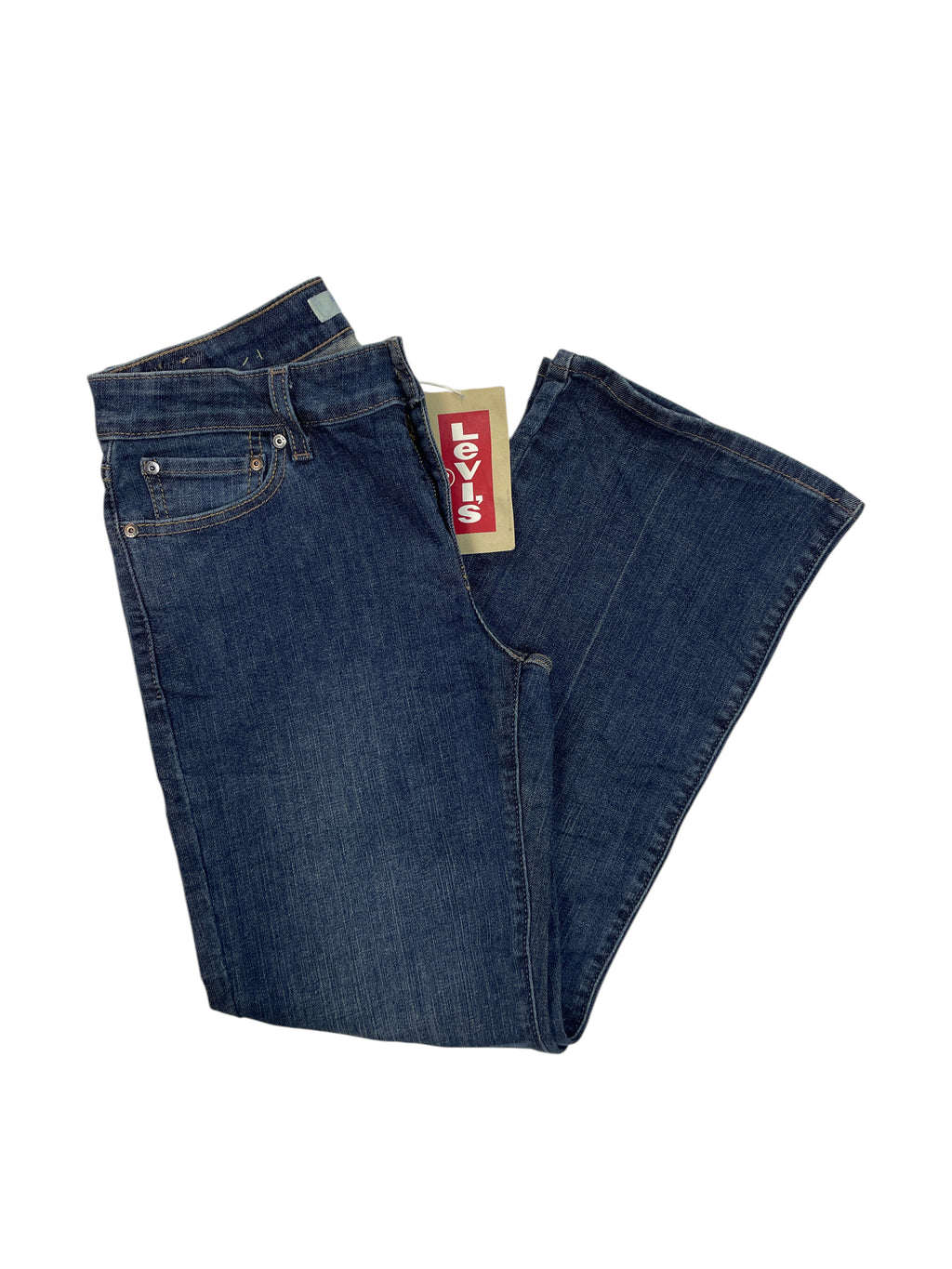 Levi's Bootcut Jeans Dark Blue Denim 6P Short