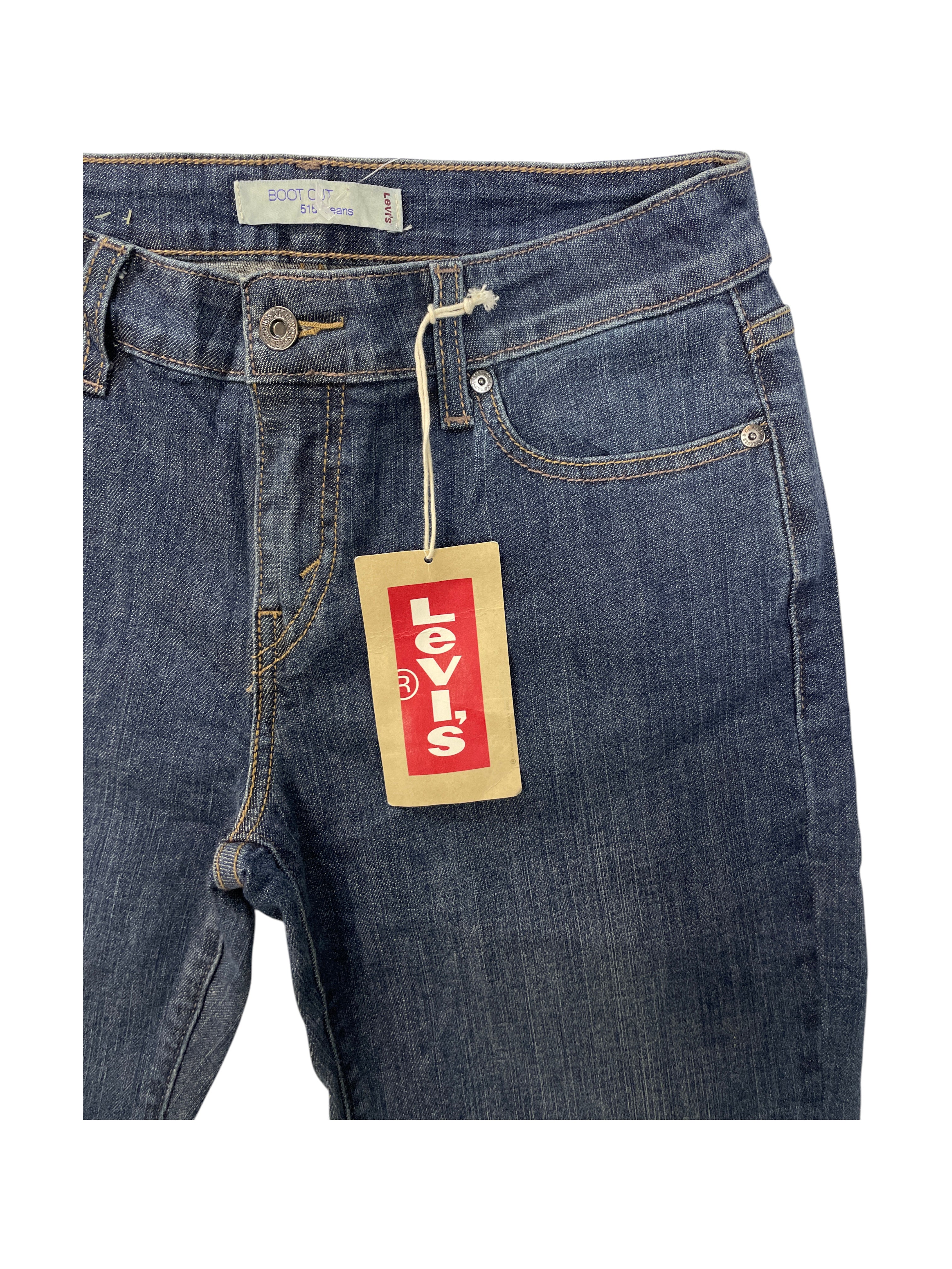 Levi's Bootcut Jeans Dark Blue Denim 6P Short