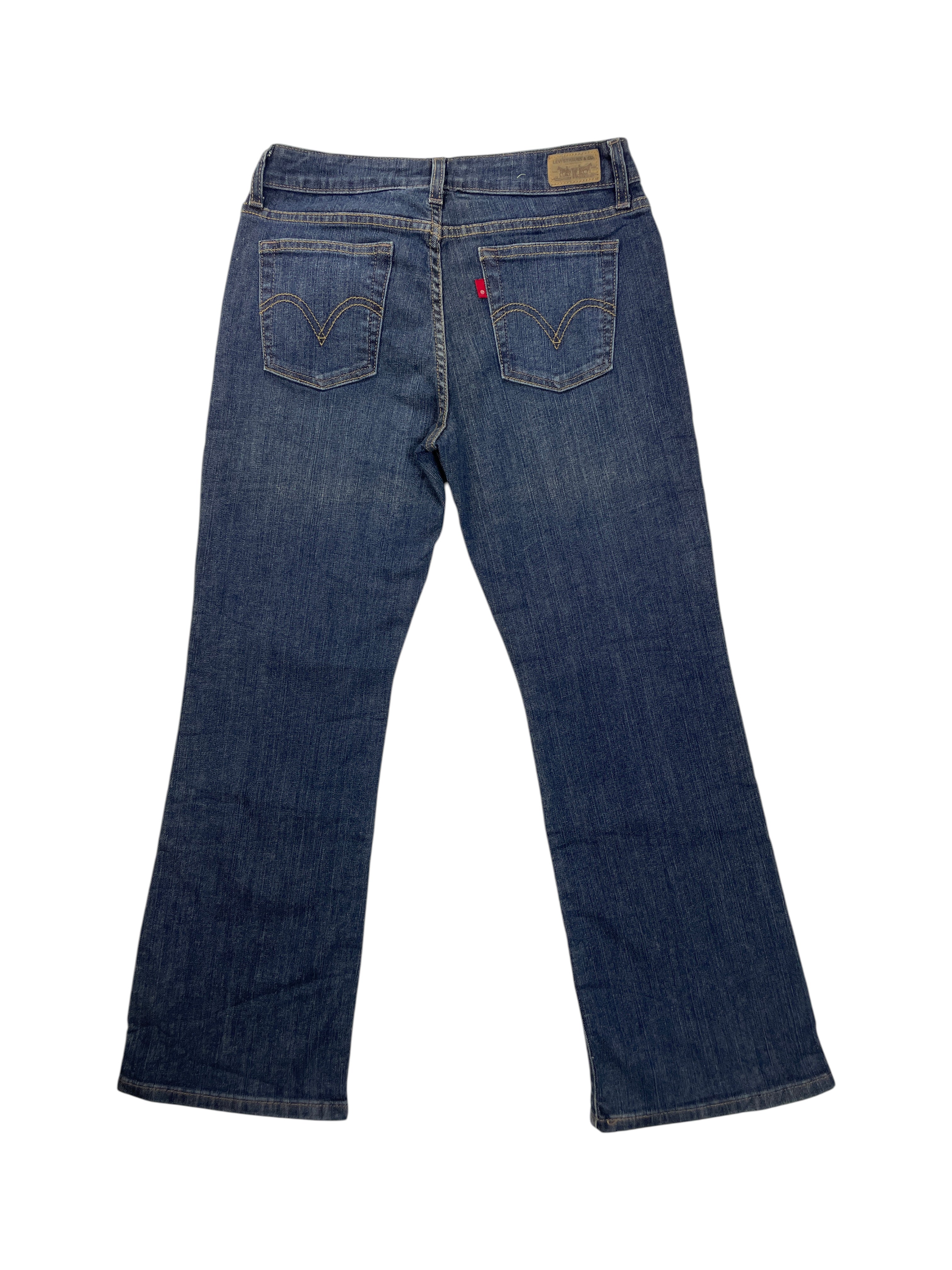 Levi's Bootcut Jeans Dark Blue Denim 6P Short