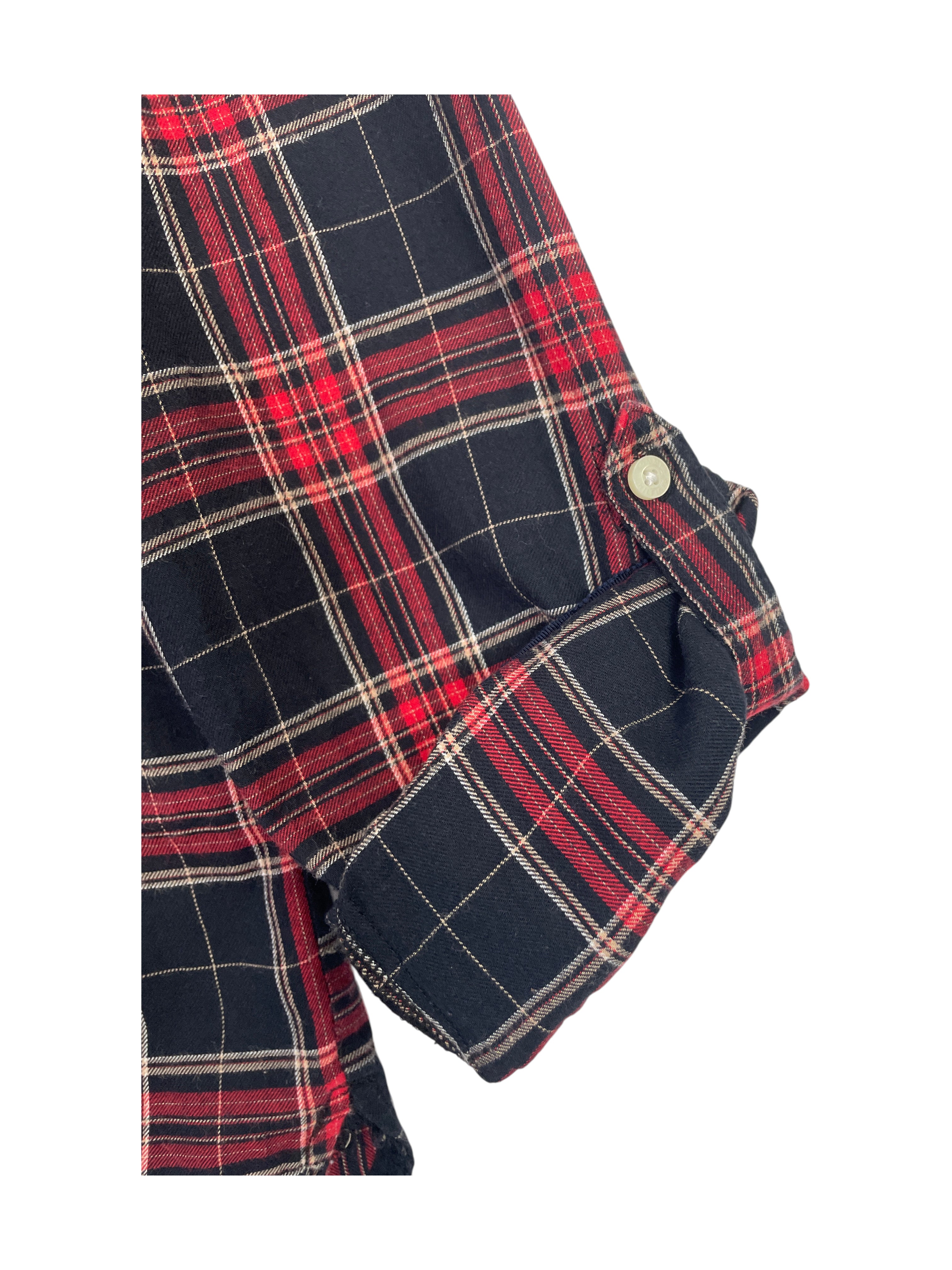 Tommy Hilfiger Plaid Flannel Shirt Navy