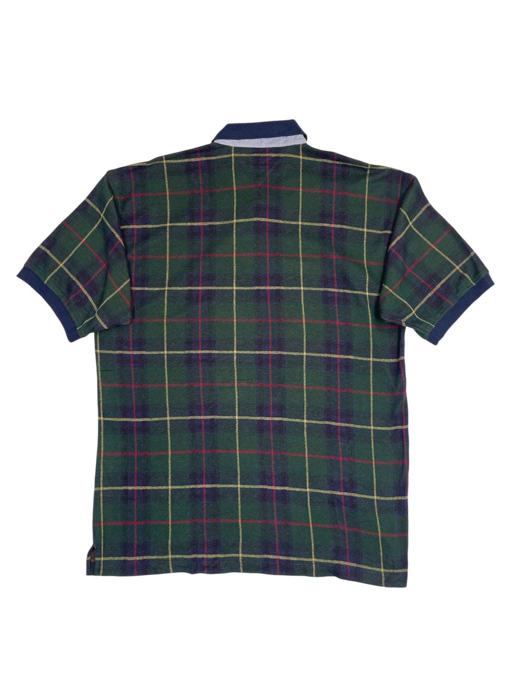 Tommy Hilfiger Plaid Polo Shirt Green
