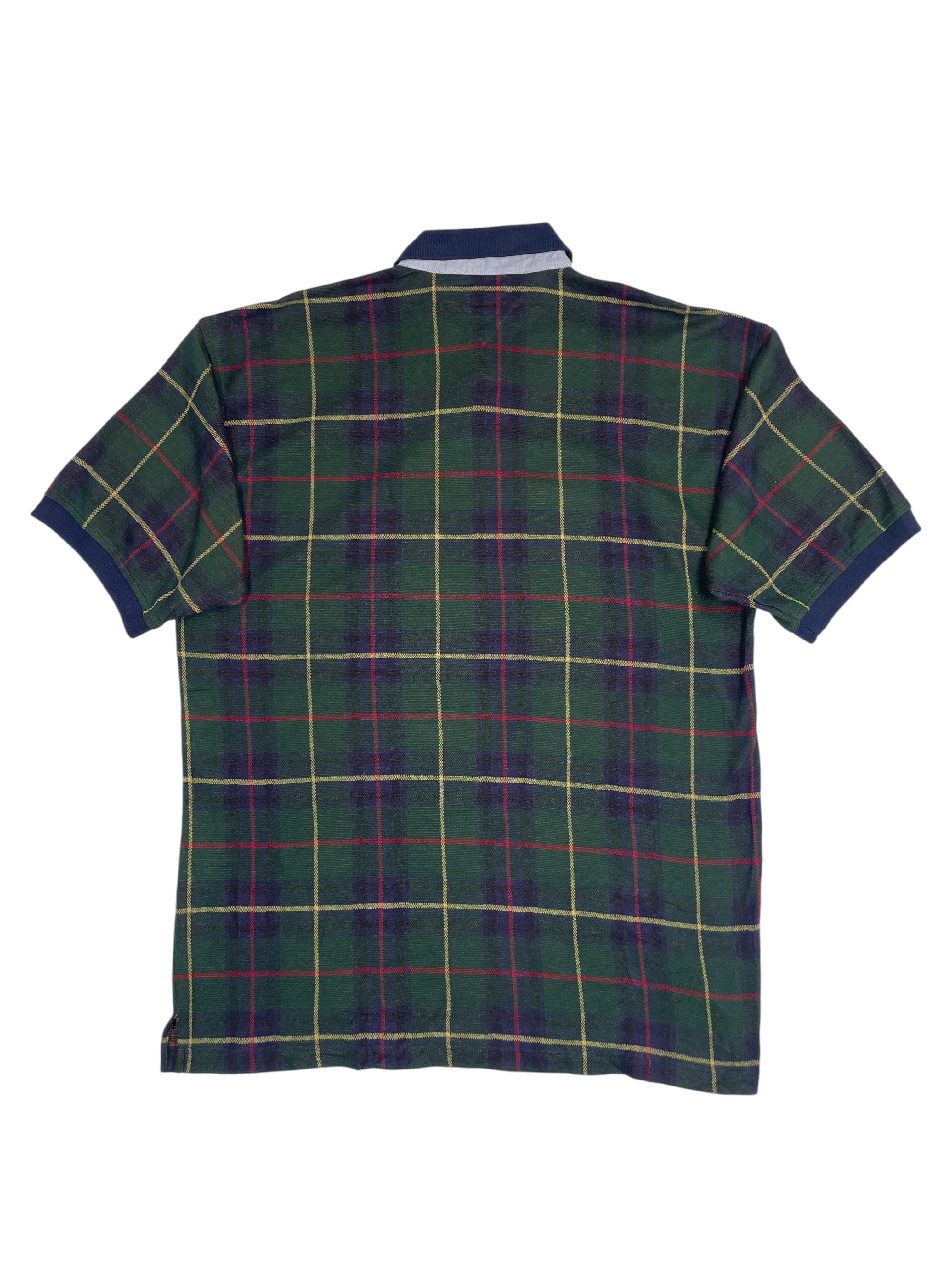 Tommy Hilfiger Plaid Polo Shirt Green