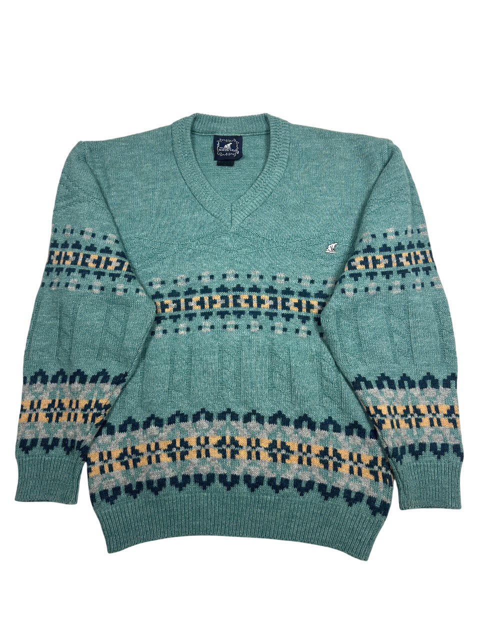 North Pole V Neck Knit Sweater