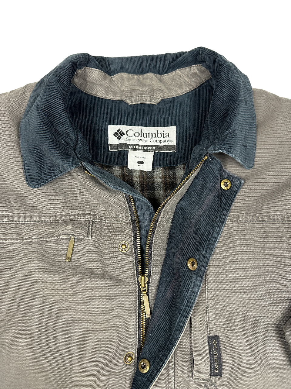 Columbia Jacket Grey Canvas Workwear