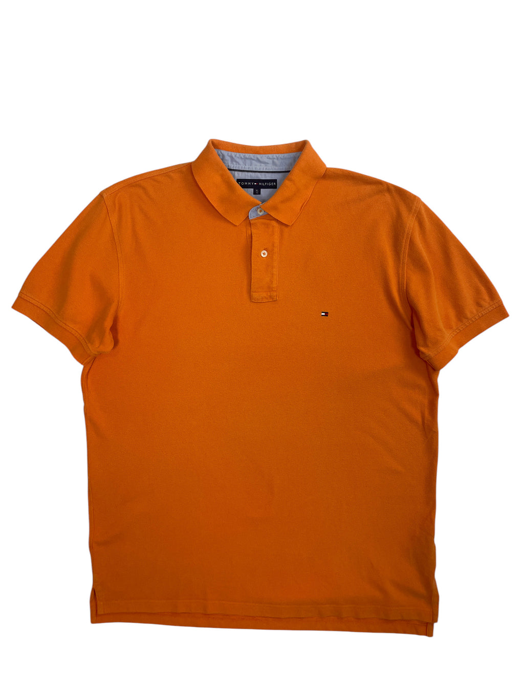 Tommy Hilfiger Solid Polo Shirt Orange