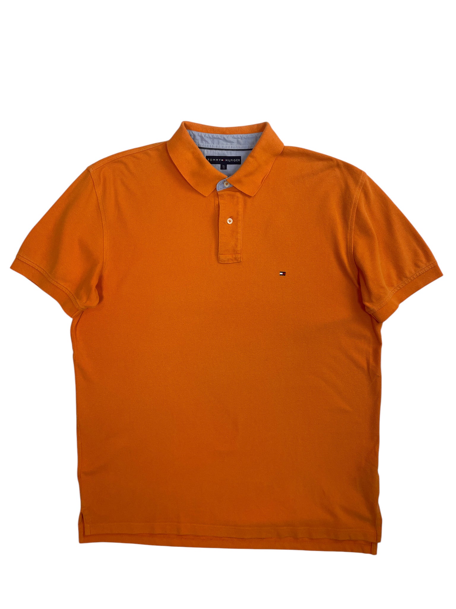 Tommy Hilfiger Solid Polo Shirt Orange