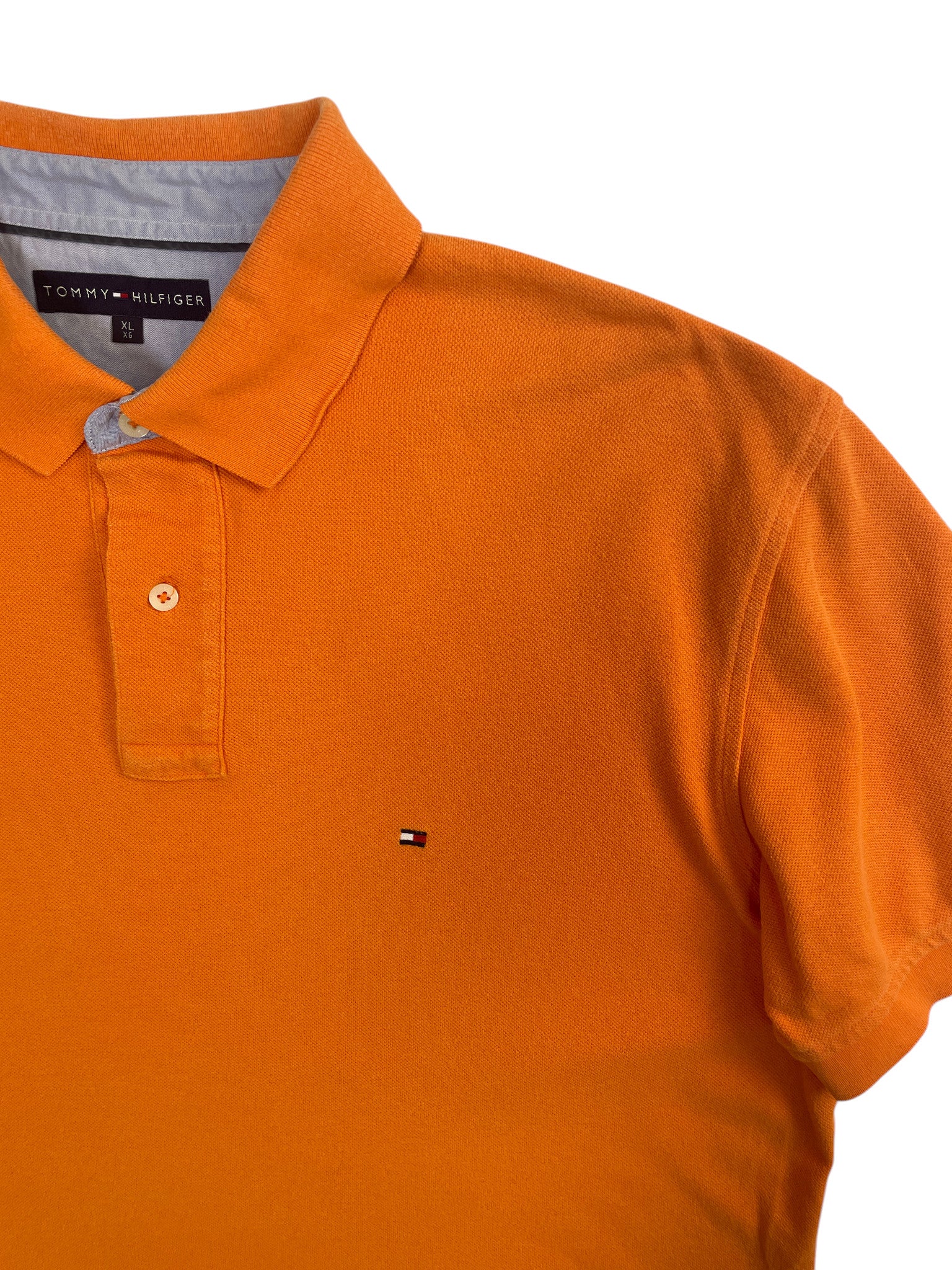 Tommy Hilfiger Solid Polo Shirt Orange