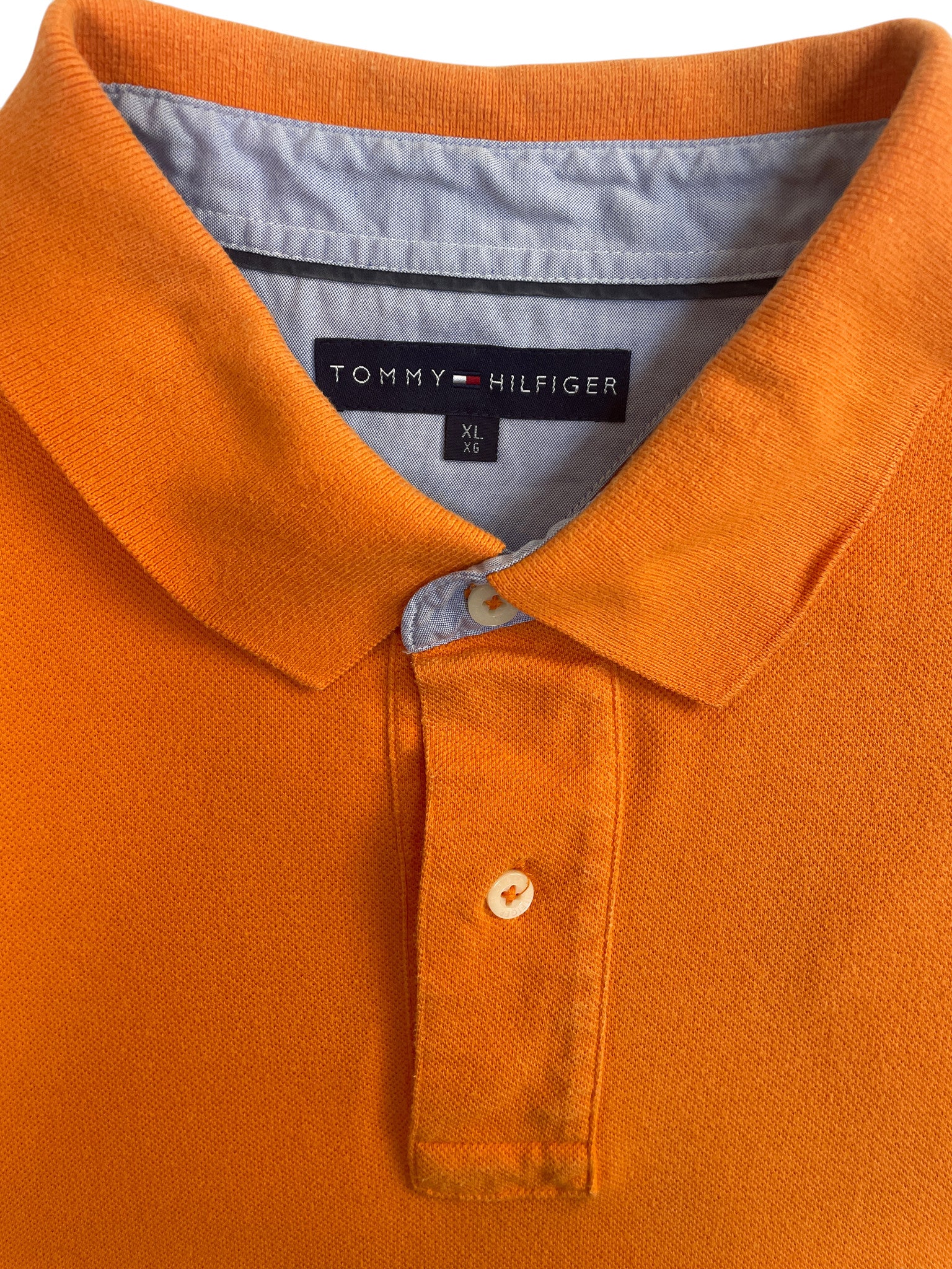 Tommy Hilfiger Solid Polo Shirt Orange