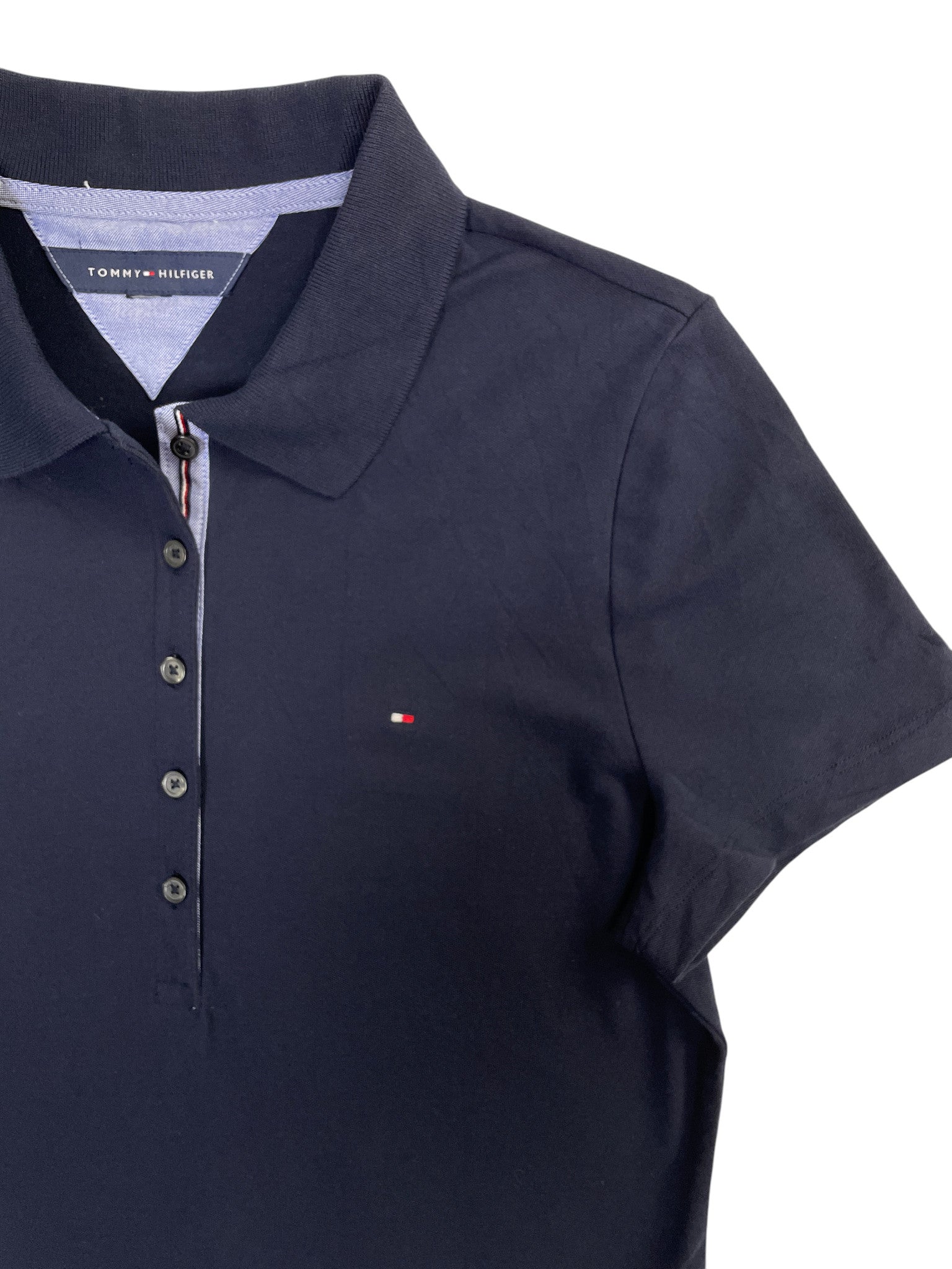 Tommy Hilfiger Navy Blue Polo Shirt Classic