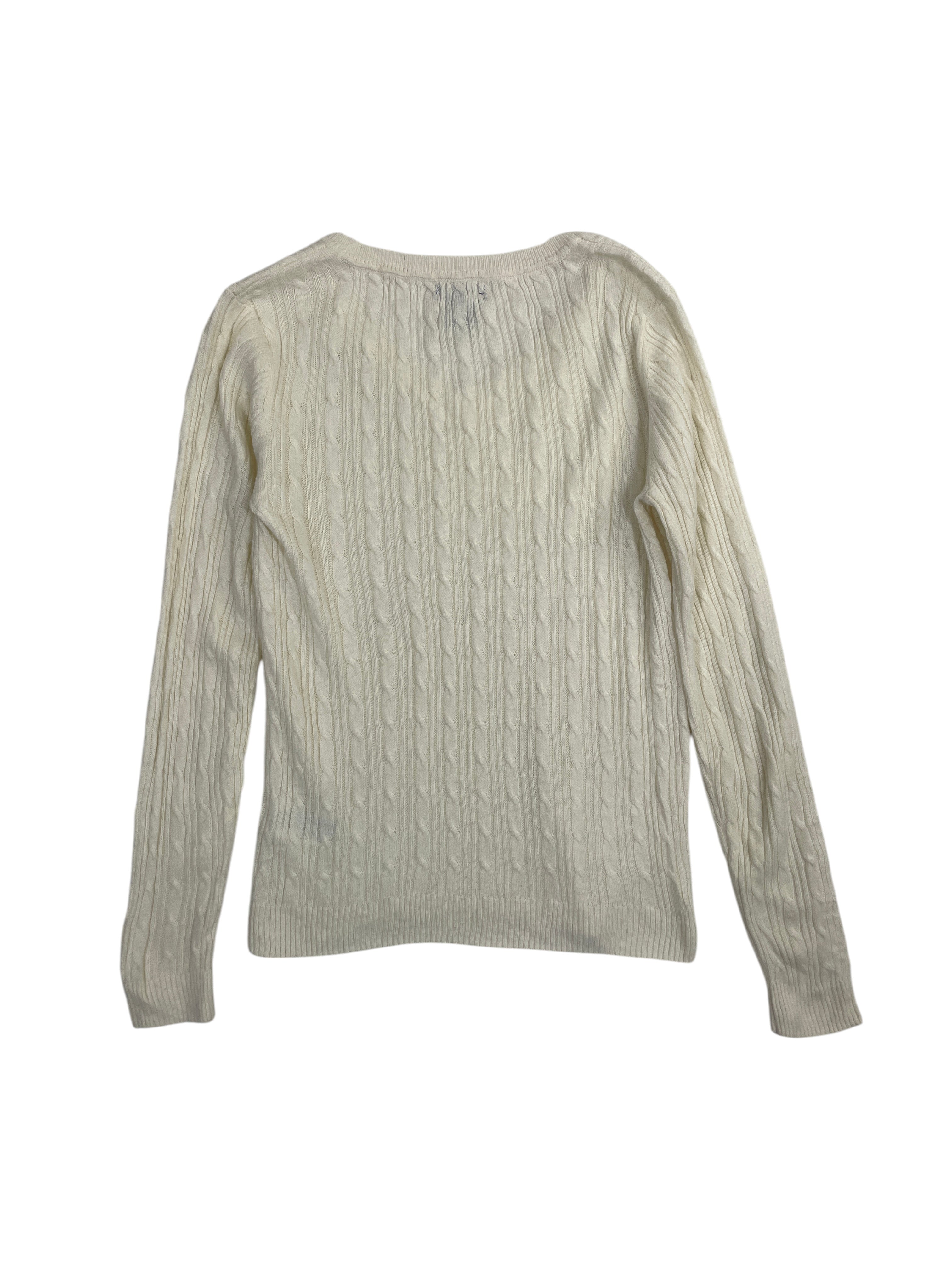 U.S. Polo Assn. Cable Knit V-Neck Sweater