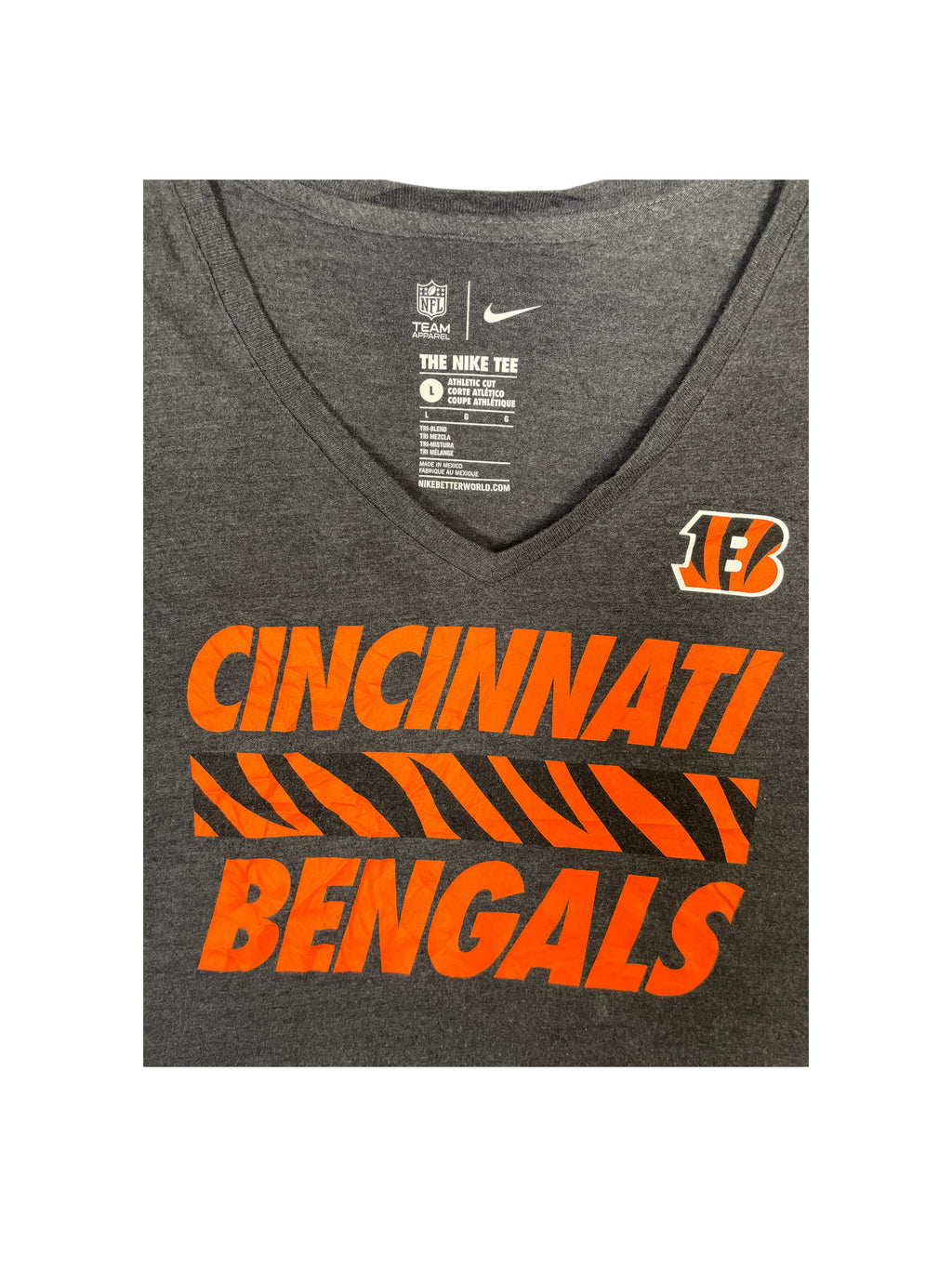 Nike NFL Cincinnati Bengals V-Neck T-Shirt