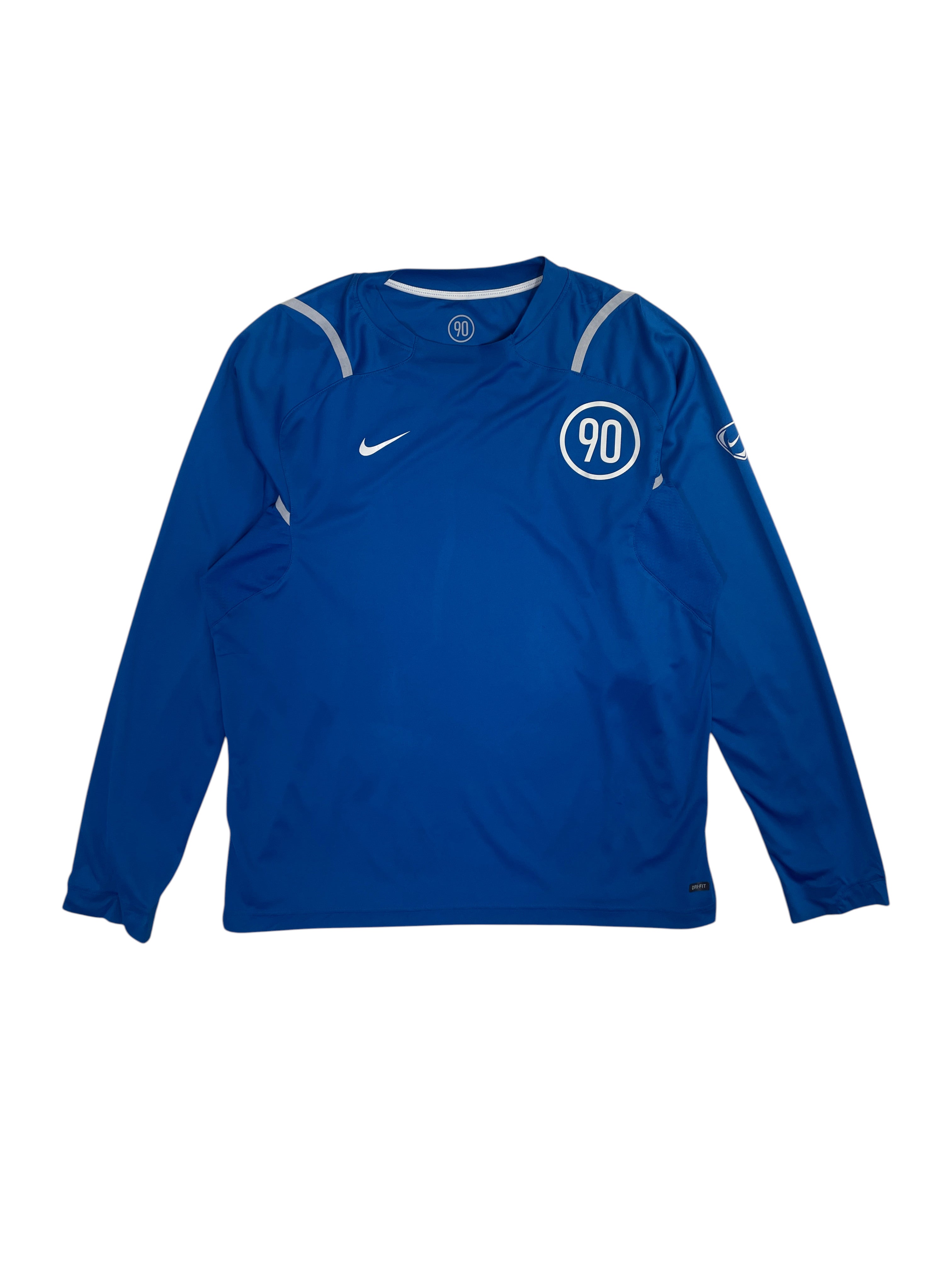 Nike Dri-FIT Long Sleeve Training Shirt Blue 90