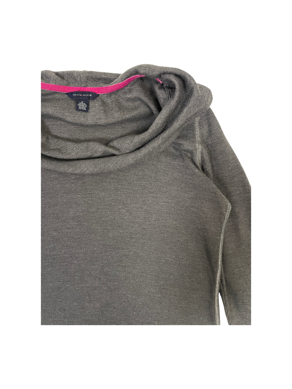 Tommy Hilfiger Cowl Neck Ribbed Sweater