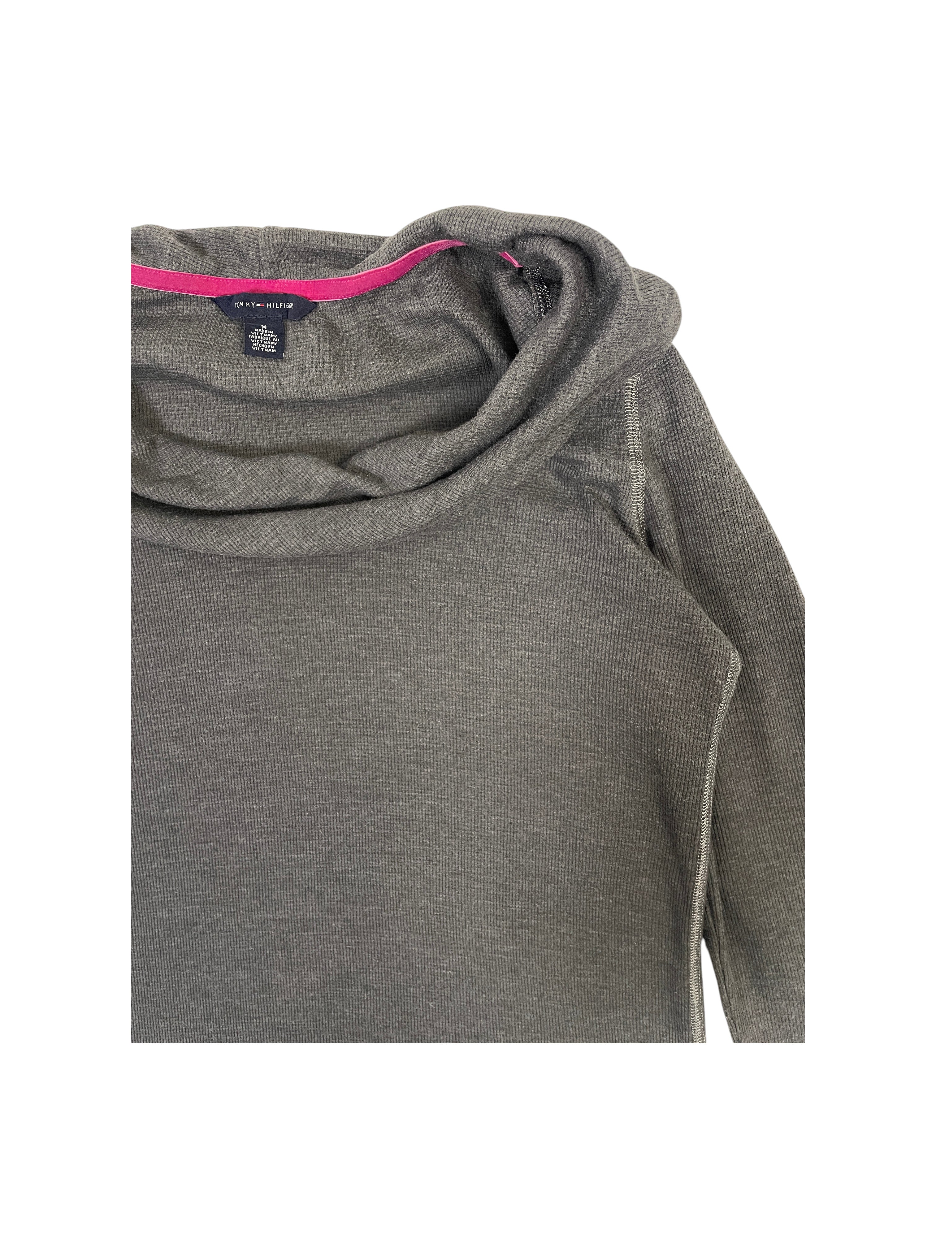 Tommy Hilfiger Cowl Neck Ribbed Sweater