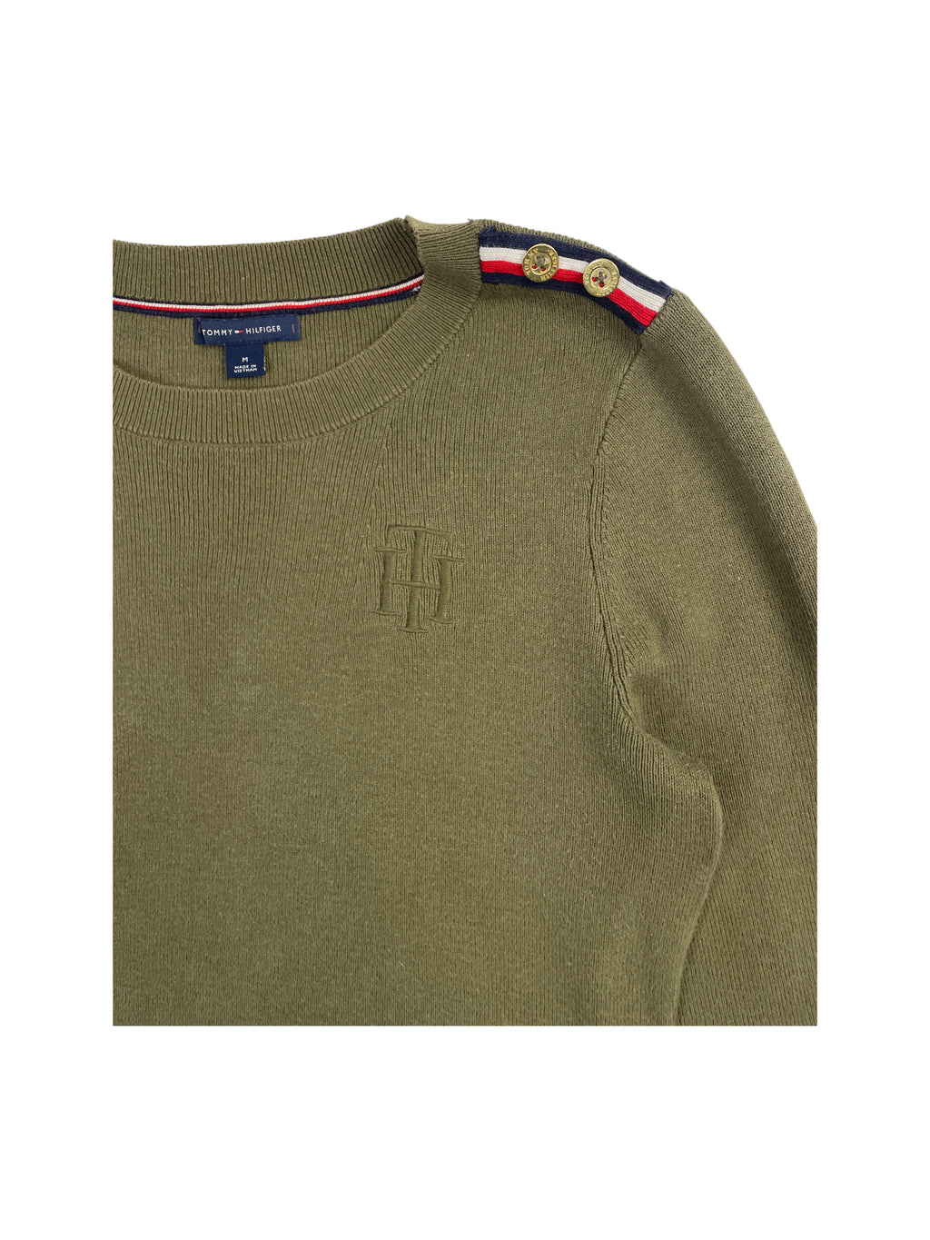 Tommy Hilfiger Epaulet Ribbed Sweater