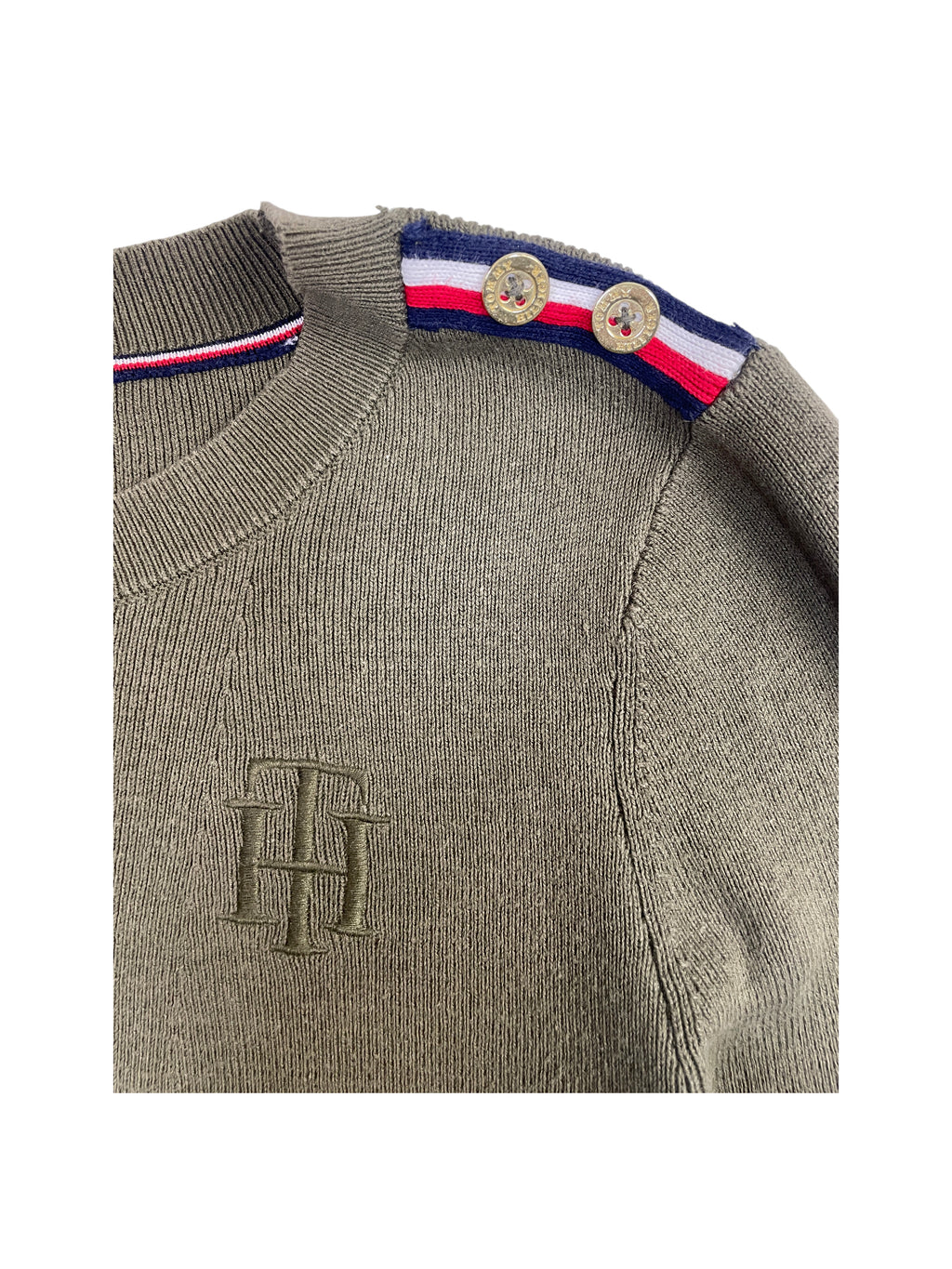 Tommy Hilfiger Epaulet Ribbed Sweater