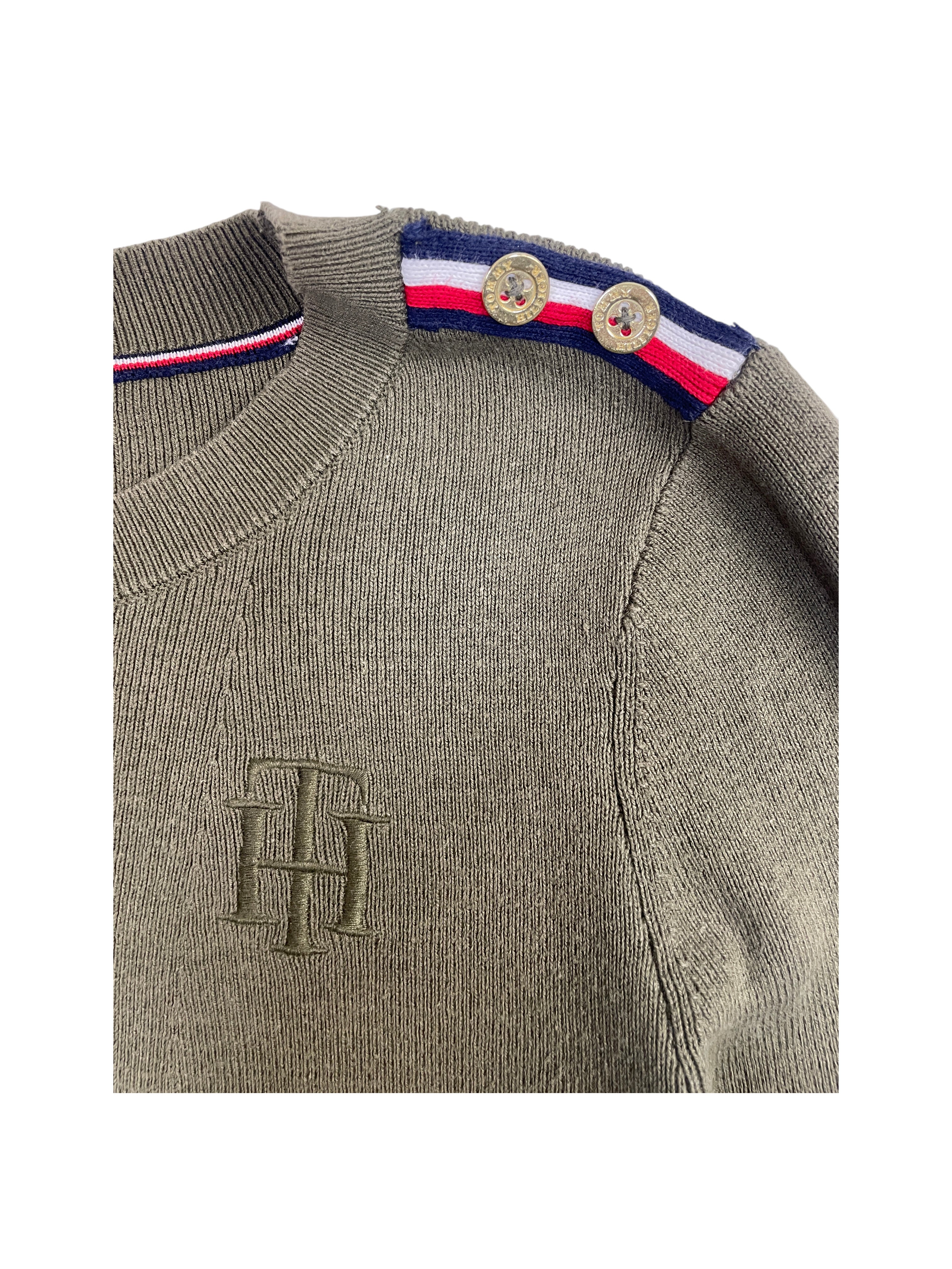 Tommy Hilfiger Epaulet Ribbed Sweater