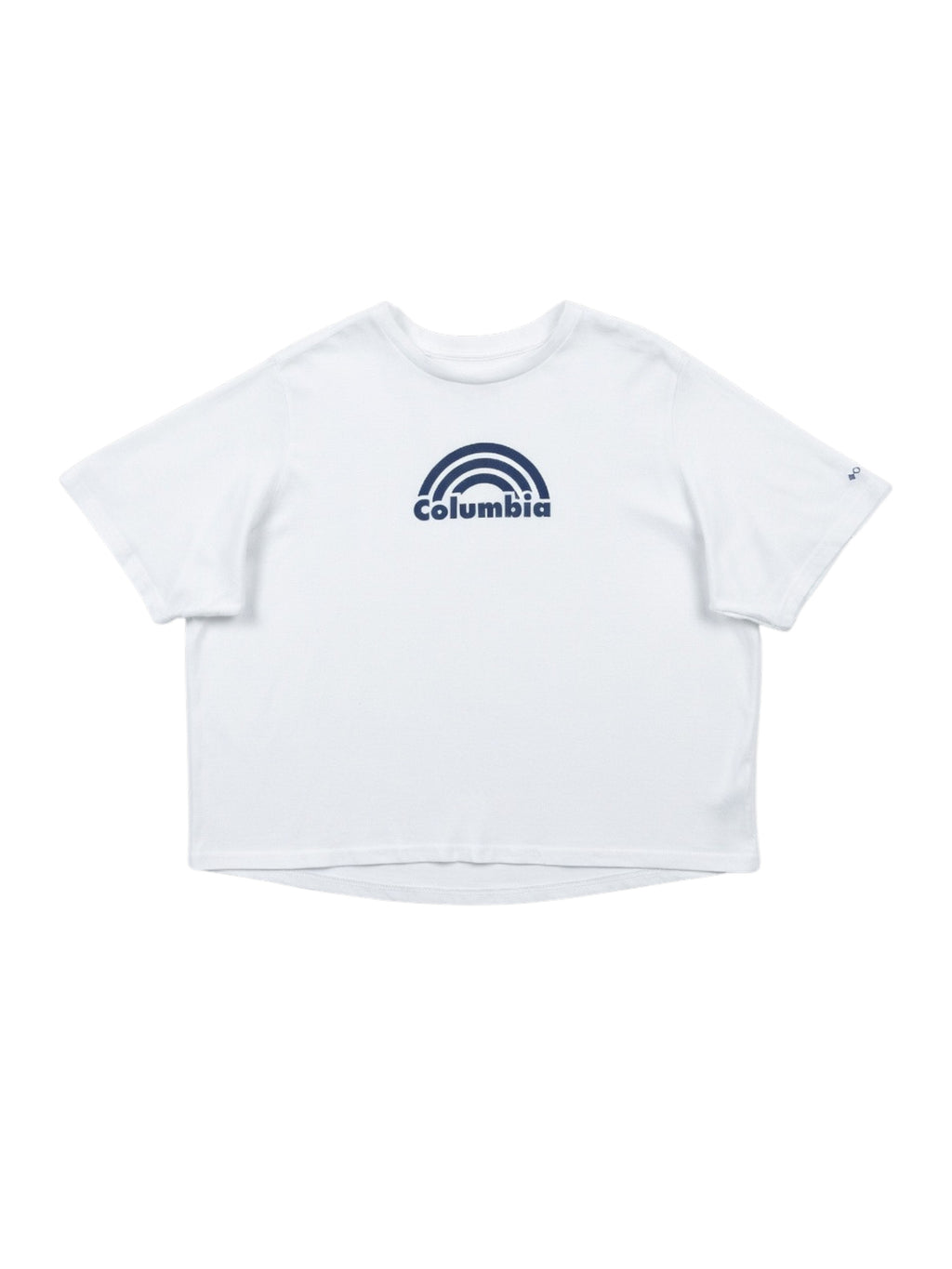 Columbia Rainbow Logo T-Shirt White Oversized